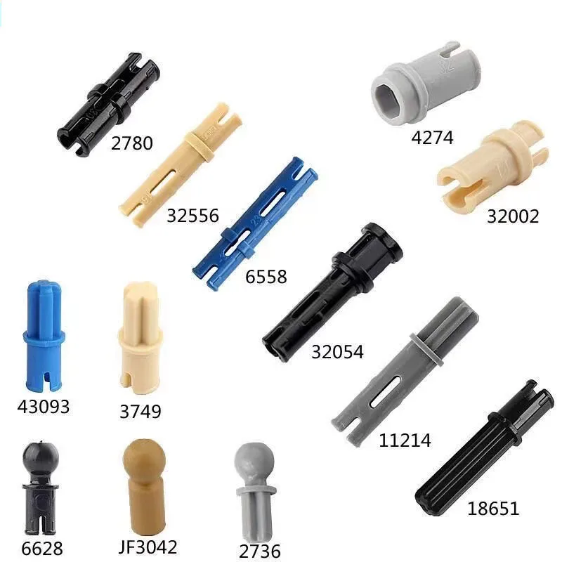 Blocs de construction d'essieu transversal, pièce de bricolage technique en vrac, broche de connecteur, jouet MOC, pièces compatibles avec 2780 3673 6558 6562
