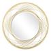 Everly Quinn Efrossini Round Metal Wall Mirror Metal | 27.56 H x 27.56 W x 2.76 D in | Wayfair 5AABC7E9A6144085B7FC66D23FDA3B8E