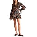 Ted Baker Womens Hendria Mini Dress With Ruffle Details, Black - Size 8 UK