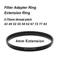 Filter Adapter Extension Ring Male to Female 0.75mm pitch Universal 43-43 49-49 52-52 55-55 58-58