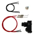 4pcs/1kit Gas Grill Igniter Push Button Control Automatic Switch Ignition AA Battery with Electrode