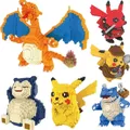 20 Designs Pokemon Building Blocks Pikachu Micro Blocks Cartoon Anime Diamond Building Toys