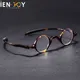 IENJOY TR90 Reading Glasses Men's Eyeglasses Frame Retro Anti Blue Glasses Round Smart Glasses for