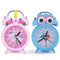 Cute Candy Color Unicorn frog owl Alarm Clock Student Kids Alarm Clock Bedside Timer Home Decoration