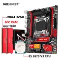 MACHINIST RS9 X99 Motherboard Combo LGA 2011-3 Set Xeon E5 2670 V3 Kit CPU Processor DDR4 32GB RAM