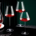 4/2PCS Goblet Wine Glass Collection Handmade Crystal Burgundy Bordeaux Goblet Wedding Party Birthday