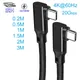 Braided Black 4K@60HZ Type-C Gaming 90 Degree Charging Data Cable Usb C Cable wire with E-Marker IC