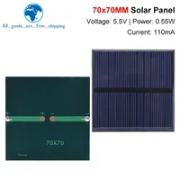 Tzt 5 5 v 110ma 0 55 w Solar panel poly kristalline 70*70mm Mini Sun power Solaranlage diy für
