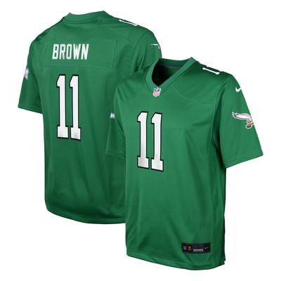 Philadelphia Eagles Nike Alternate Game Trikot - Kelly Grün - A.J. Brown - Jugendliche Image