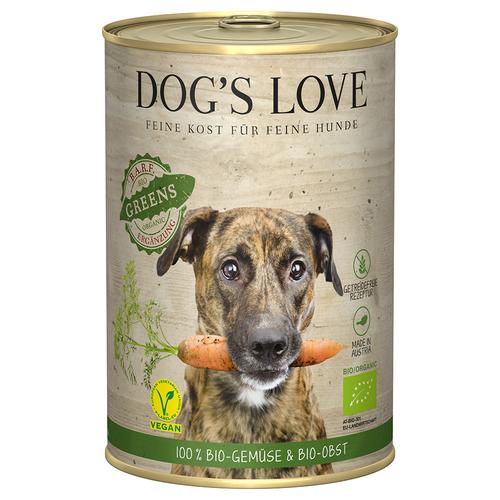 24x 400g Dog´s Love Bio Vegan Greens Hundefutter nass