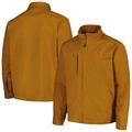 Men's Dunbrooke Tan Cleveland Browns Journey Workwear Tri-Blend Full-Zip Jacket