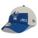 Men's New Era Cream/Royal Indianapolis Colts 2023 Sideline Historic 39THIRTY Flex Hat