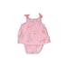 Carter's Short Sleeve Outfit: Pink Floral Tops - Size 3 Month