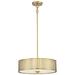 Savoy House Meridian 18" Wide Natural Brass 3-Light Pendant