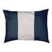 East Urban Home Clemson Stripes Pillow Metal in White/Blue | Extra large (50" W x 40" D x 7" H) | Wayfair FB3B5AC6E57844CBAAA34109A0305B0A