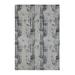 Shahbanu Rugs Cloud Gray, THE CANE, Pure Silk with Textured Wool, Hand Knotted, Oriental Rug (6'0" x 9'0") - 6'0" x 9'0"