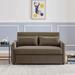 Velvet Upholstered Loveseat Sofa Convertible Futon Sofa & Sofa Bed