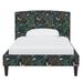 Loon Peak® Lister Low Profile Platform Bed Upholstered/Velvet in Orange/Gray/Green | 38 H x 46 W in | Wayfair 0580C81BB9554A27A192AFEF779CE5AB