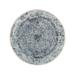 Shahbanu Rugs Ice Gray, Wool and Silk, Broken and Erased Persian Design, Hand Knotted, Round Oriental Rug (5'11" x 5'11")