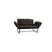 45"in Metal Frame Loveseat, Home Theater Leasure Loveseat Multi-purpose Seating and Sleeping Solution for Living Room Bed Room