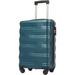 ABS Hardside Expandable Luggage with TSA Lock & Spinner Wheels, 20" Carry On Luggage Travel Suitcase Luggage, Antique blue green