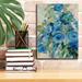 Red Barrel Studio® Epic Graffiti 'Flower Market II ' By Silvia Va Flower Market II On Canvas by Silvia Vassileva Print Canvas, in Blue | Wayfair