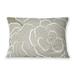 Brayden Studio® Simmonsville Florals & Botanicals Throw Pillow Polyester/Polyfill blend in White/Brown | 14 H x 20 W x 4 D in | Wayfair