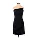 Rachel Zoe Cocktail Dress - Sheath Strapless Sleeveless: Black Print Dresses - Women's Size 2