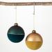 4"H Sullivans Matte Ball Ornament - Set of 2, Multicolored Christmas Ornaments - 4"L x 4"W x 4"H