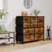 10 Drawer Dresser Closet Fabric Storage Drawer with Wood Tabletop for Bedroom