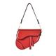 RomanticDesign Damen-Umhängetasche, trendig, einfarbig, PU-Leder, Unterarm-Handtasche, Crossbody-Tasche, rot