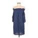 Almost Famous Casual Dress: Blue Dresses - Women's Size Medium