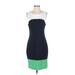 Banana Republic Factory Store Casual Dress - Sheath: Green Color Block Dresses - Women's Size 2