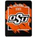 The Northwest Group Oklahoma State Cowboys 46" x 60" Dimensional Micro Raschel Plush Throw Blanket