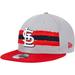 Men's New Era Gray/Red St. Louis Cardinals Band 9FIFTY Snapback Hat