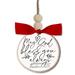 Dicksons Inc Rustic Tree God Bless You Christmas Holiday Shaped Ornament in White | 3.5 H x 3.5 W x 0.25 D in | Wayfair 12410