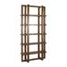 Gracie Oaks Jaquaylon 94" H x 44" W Solid Wood Etagere Bookcase Wood in Brown | 94 H x 44 W x 17 D in | Wayfair 352F459525994B379676973A65146667