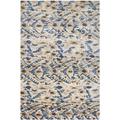 Blue/White 108 x 72 x 0.37 in Area Rug - Safavieh Rectangle Luxor Silk Area Rug Silk | 108 H x 72 W x 0.37 D in | Wayfair LUX160A-6