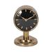 Everly Quinn Analog Metal Mechanical Tabletop Clock in Gold Metal in Yellow | 7 H x 4 W x 4 D in | Wayfair CDC315F99B784EDEB827DA163A12EA40