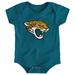 Newborn & Infant Teal Jacksonville Jaguars Team Logo Bodysuit