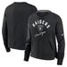 Women's Nike Black Las Vegas Raiders High Hip Fleece Pullover Sweatshirt