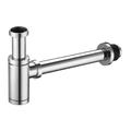 Siphon de Lavabo en Acier Inox - Hauteur Réglable, Set de Siphon G114 pour Vasque et Lavabo