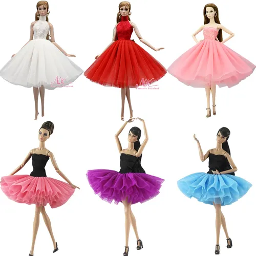 NK One Pcs Neueste Puppe Kleid Kurze Ballett Kleider Für Barbie Puppe Kleidung Mode Kleidung Für