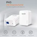 1Pair Tenda P3 AV1000 Gigabit Powerline Adapter Up to 1000Mbps PH3 Ethernet PLC Homeplug for