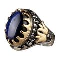 Rings for Women Large Saphire Ring Round Blue Gemstone Ring Vintage Ring Diamond Ring Gift Ring Peacock Shape Peacock Ring Diamond Ring Big Diamond Ring Fashion Rings Iron B