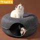 Lit tunnel en feutre pour animal de compagnie maison pour chat jouets interactifs pour chats