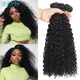 Tissage en Lot Péruvien 100% Naturel Ondulé Extensions de Cheveux Vierges à Double Trame 12A pour