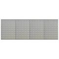 moobody 4 Piece Wall-Mounted Peg Boards Steel Wall Panels with Holes Metal Tool Pegboards Storage Organizer Gray for Garage Workbench Workshop 63 x 22.8 x 0.4 Inches (L x W x T)