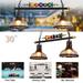 iMeshbean 30 Pool Table Lighting Fixtures Ceiling Lamp for Game Room Beer Party Real Billiard Ball Design Billiard Pendant Lamp with 2 Glass Shades