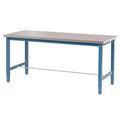 Production Workbench - Stainless Steel Square Edge - Blue 72 W x 30 D